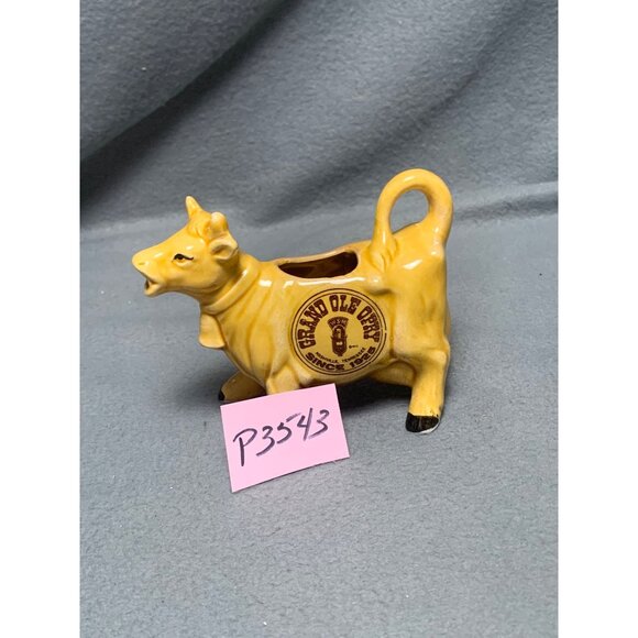 Vintage Grand Ole Opry Ceramic Cow Creamer Collectible Yellow - Picture 11 of 11
